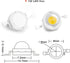 CHANZON 10 pcs High Power Led Chip 1W Warm White 3000K - 3500K (Input 300mA - 350mA / DC 3V - 3.4V / 1 Watt) Super Bright Intensity SMD COB Light ...