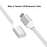 Braided i-Phone Extension Cable Pass Video Audio Music Photo Data, Charge. 1PCS 3.3Feet Male to Female i-Phone Extender Cord Made of Sliver Alumin...