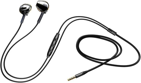 Wired Earbuds with HD mic for Calls, Rock Bass Headphones Universal 3.5 mm Plug,in-Ear Noise-canceling Wired Earphone with Microphone, Metal Shell...