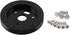 RULLINE 0.5" Steering Wheel Hub Adapter Conversion Spacer 6 Hole to 3 Hole Steering Wheel Adapter Boss Kit Black...