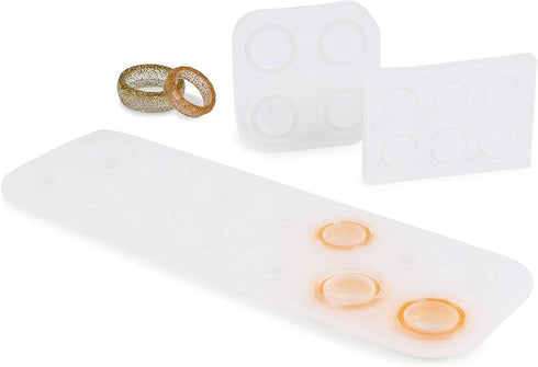Bright Creations Silicone Making Kit for Resin Rings, DIY Jewelry (3 Pieces)...