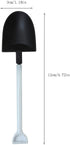 50pcs Disposable Plastic Dessert Cake Scoop Shovel Shape Mini Ice Cream Spoon Pudding Dessert Spoons Party Supplies, Black...