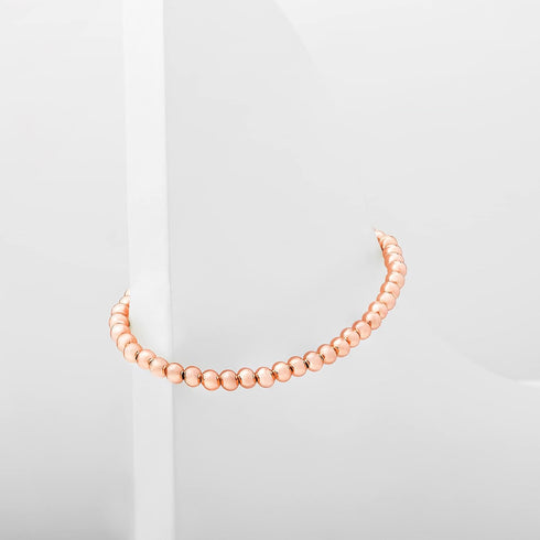 PAVOI 14K Gold Plated Beaded Bracelet for Women | Stackable Gold Bead Bracelet | Adjustable Dainty Gold Jewelry...