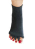 Plustrong Yoga Sports Gym Five Toe Separator Socks Foot Alignment Pain Massage Socks (M, foot alignment 5)...