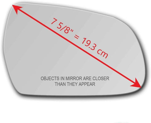 New Replacement Mirror Glass with Full Size Adhesive for Audi A3 A4 A5 S4 S5 Passenger Side View Right RH See Notes...