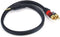 Monoprice Audio Cable - 1.5 Feet - Black | Premium Stereo Male to 2RCA Male 22AWG, Gold Plated...