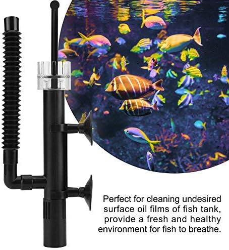 Fdit Aquarium Water Surface Oil Protein Skimmer Fish Fresh Salt Water Protein Skimmer for Coral Aquarium Fish...