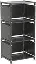 Cube Storage Shelf for Closet Organization and Small Spaces, 3-Tier DIY Bookshelf Bookcase for Bedroom and Living Room, 4-Layer Storage Shelf...