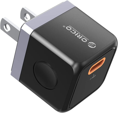 ORICO GaN USB C Charger, 20W Fast Charger Block USB C Wall Charger with USB C to Lightning Cable 3.3ft Compatible with iPhone 14/13/13 Pro Max/12/...