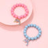 Colorful Enamel Dinosaur Charm Acrylic Beaded Strand Bracelet Set Round Beads for Women Cute Friendship Best Friend Preppy Y2k Party Jewelry...