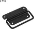 uxcell Chest Handles, 2Pcs - Stainless Steel Folding Handle, Pull Handles for Wooden Box Tool Box Industrial Equipment Box Cutting Board Trunk (Bl...