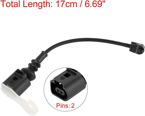 X AUTOHAUX 8V0615437 Front Brake Pad Electronic Wear Sensor Brake Pad Wear Indicators for Audi A3 Quattro 2012-2013...
