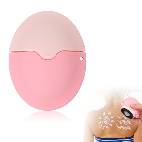 Sunscreen Applicator for Kids, Silicone Sunblock Applicator for Face, Round Easy-to-Hold Sunblock Body Brush Sun Cream Brush Sun Lotion Applicator...