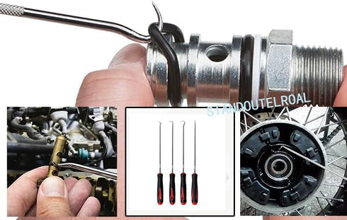 Long Hook Set,Oil Seal Hook, Pull Out The Hook, Oil Seal Screwdriver Pull Out The Hook and Remove. Assembly and Removal of Small Parts,Automobile,...