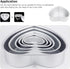 PATKAW Heart Cake Mold Aluminum Alloy Cake Pan Non Stick Baking Molds Cheesecake Making Pan Diy Cake Oven Pans for Wedding Birthday Party Bakeware...