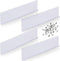4 Pcs Gutter Valley Splash Guards Downspout Diverter Roof Rain Diverter White Roofing Gutter Guards with 40 Screws Gutters for House Residential F...