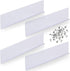 4 Pcs Gutter Valley Splash Guards Downspout Diverter Roof Rain Diverter White Roofing Gutter Guards with 40 Screws Gutters for House Residential F...