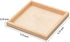 6 Pack Unfinished Small Wood Serving Tray for Crafts Projects DIY Wooden Trays Bulk Blank Wood Canvas Panel Boards Unfinished Wood Signs for Paint...