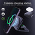 Foldable 3 in 1 Wireless Charger Compatible with MagSafe, Apple iPhone 15 14 13 12, Watch, AirPods, Lightweight Portable,Strong Magnetic Attractio...