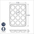 Nordic Ware Natural Aluminum Commercial Muffin Pan, 12 Cup...