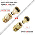 HQMPC Garden Hose Quick Connect Solid Brass Quick Connector Garden Hose Fitting Water Hose Connectors 3/4 inch GHT (2SETS)...