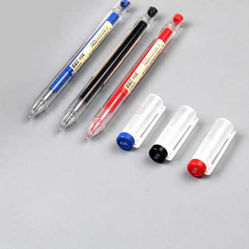 12Pcs 0.35 mm Black Gel Ink Pens, Extra-Fine Ballpoint Pen, for Office School Stationery Supply (12PCS)...