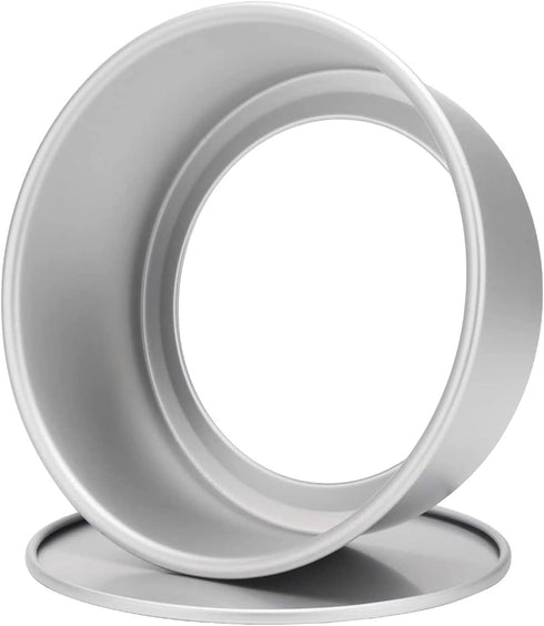 8 Inch Round Cake Pan, Non-Stick Cake Baking Pans with Removable Bottom, Aluminum Cheesecake Pan Chiffon Cake Mould...