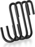 Gutapo 24 Pack Black S Shaped Hooks Small Hanging Hangers for Bathroom Bedroom Office Kitchen Garden...