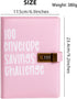 New 100 Envelope Challenge Binder with Password, 100 Envelopes Money Saving Challenge, Envelope Challenge Binder, Fun Way to Save $5,050 Savings (...