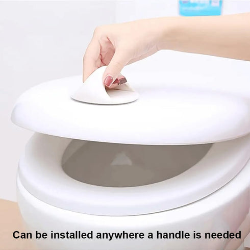 Self-Stick Instant Cabinet Drawer Handles Pulls - 4pcs PC material Push Pull Handles Helper with Adhesive Door Handle for Kitchen, Window Sliding ...