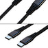 2-Pack Braided USB C to USB C 60W Fast Charging Cable (Black) for iPhone 15/15 Pro/15 Plus/ 15 Pro Max, Samsung Galaxy S22/23, MacBook Pro (6.6 fe...