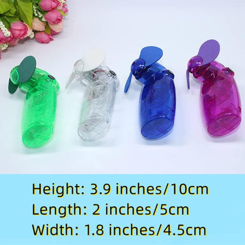 XIZHI 4 Pcs Handheld Fan Mini Portable Fan Small Battery Operated Pocket Mini Fan for Women Men Travel Indoor Outdoor...