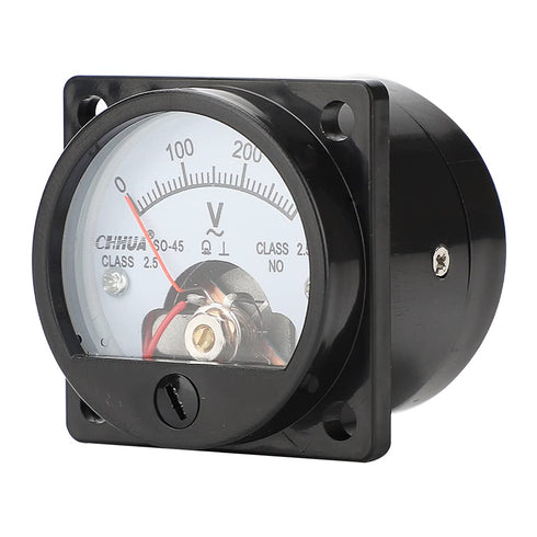 Analog Voltmeter SO-45 AC0-300V Panel Volt Meter Guage Voltage Tester for Shipping Circuit Testing Mechanical Equipment...