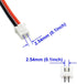 5 Pairs JST-XH 2.54mm 1S 2 Pin Balance Plug Lead Socket Male and Female Connector with 10cm Silicone Wire Cables for Woodland Just Plug Lights 3D ...