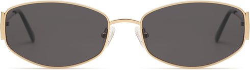 Retro Oval Sunglasses For Women Men Hexagonal Rectangle Metal Frame Sun Glasses AP3625...