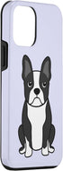 iPhone 12 mini Boston Terrier Phone Case Gifts Purple Art Baby Dog Lover Case...