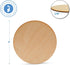 8-inch Wood Circles, 1/8-inch Thick with Rustic Burnt Edges, Pack of 3 Birch Plywood Discs, Wood Rounds, Unfinished Wood Circles for Crafts, by Wo...