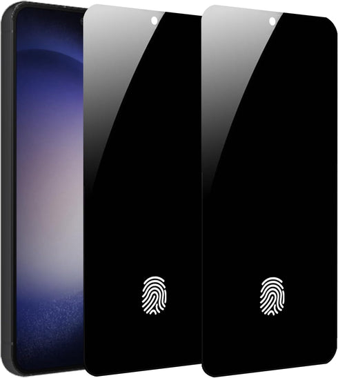 2 Pack 360 Degree Privacy Screen Protector for Samsung Galaxy S23 Plus/ S22 Plus Anti-Spy 4 Sides Soft Film 6.6 inch Support Finger Unlock...