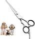 Chibuy Dog Grooming Scissors with Safety Round Tips, 4CR Stainless Steel Heavy-duty titanium coated Professional Pet Grooming Scissors for Dogs, C...