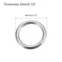 uxcell Stainless Steel O Rings, 20pcs 40mm(1.57") Outer Dia. 3mm Thickness Multi-Purpose Metal Welded O-rings Round Rings for Hardware Luggage Acc...