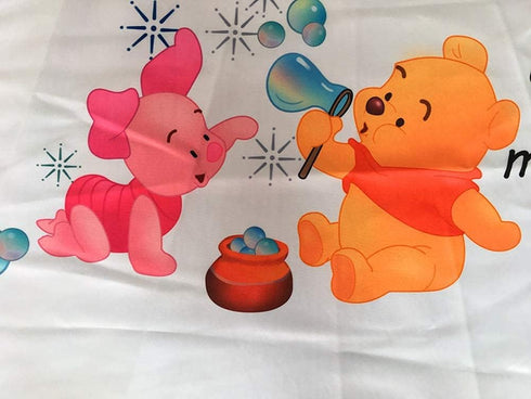 Baby Monthly Milestone Blanket Newborn Photo Props Shoots Backdrop Personalized Animal Yellow Bear Pink Elephant Blowing Bubbles Photography Growi...
