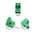 12PCS 5.08mm Pitch 2P Pluggable End Block Connector Socket Green Plug in Terminal Suitable for Lift Equipment and Electrical Equipment and Rail Tr...