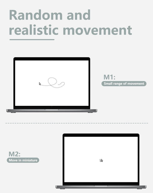 Geyes Mouse Jiggler, Undetectable Mouse Mover Device Has Two Swing Modes Jiggle and Multi-Track,Keeps for PC Computer Laptop Awake, Driver-Free, P...