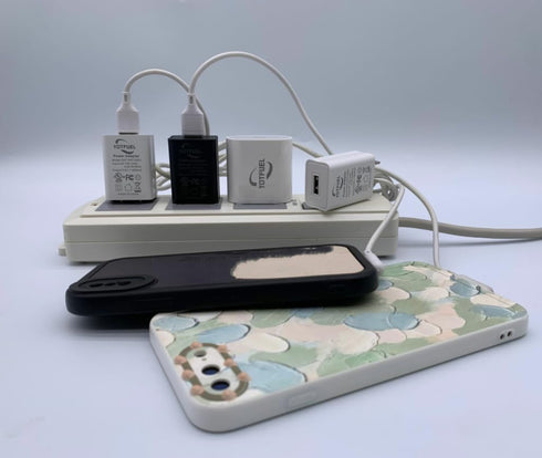 Wall Charger Cube 5V2A USB Power Supply Charging Block Universal Wall Plug Brick Portable Travel Fast Charger Power Adapter for iPhone, Samsung Ga...