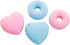 Blue Tape Dispenser with Tape Heart Shape Tape Organizer-Invisible Tape Cutter Portable Roll Tape Holder for School Office Tape Dispensers...