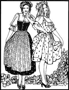 Folkwear 123 - Austrian Dirndl Sewing Pattern...