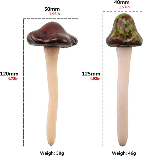 Accessories 8PCS Ceramic Mushroom Garden Pot Decoration Mushroom Figurine Indoor and Outdoor Flowerpot Decoration Lawn Tree Ornaments Pottery...