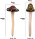 Accessories 8PCS Ceramic Mushroom Garden Pot Decoration Mushroom Figurine Indoor and Outdoor Flowerpot Decoration Lawn Tree Ornaments Pottery...