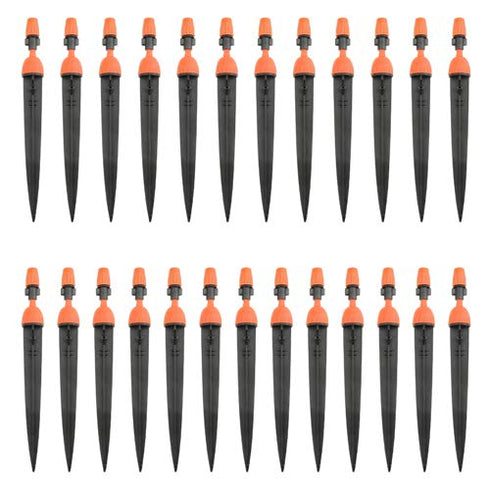 XINGYHENG 50Pcs(25Pairs) 360 Degree Adjustable Misting Drippers Atomizing Connector Spray Misting Dripped Closed Integral Emitter Nozzle Sprinkler...