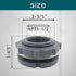 NPT1-1/2 PVC bulkhead fitting, plastic pipe connector for rain barrel garden hose adapter spigot kit water tank gallon drain bucket (1 pc)...